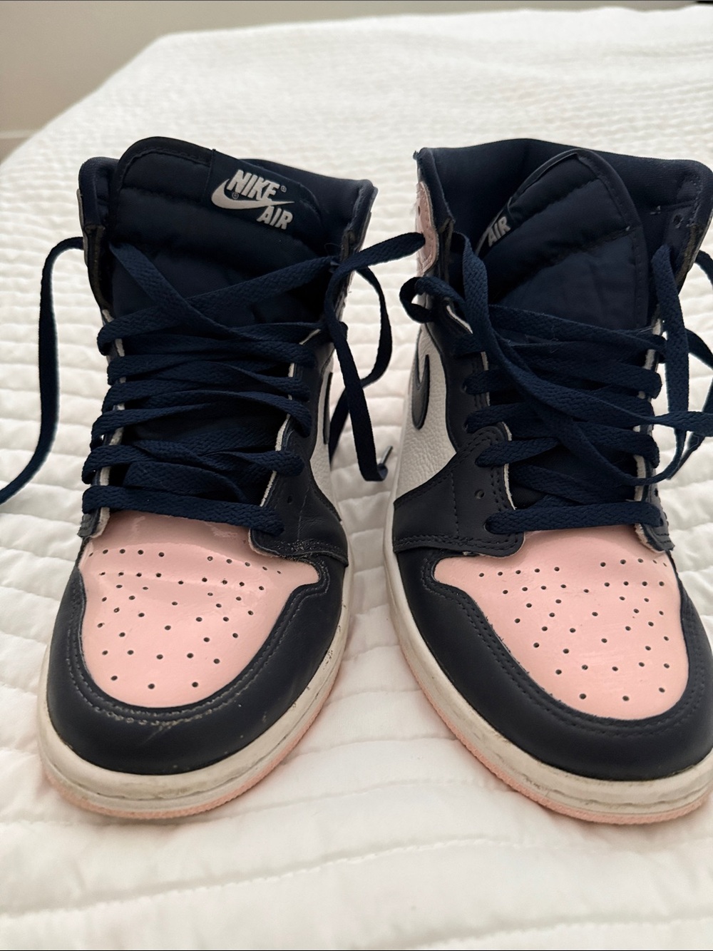 Nike Women’s High-Top Sneakers in Pink and Blue